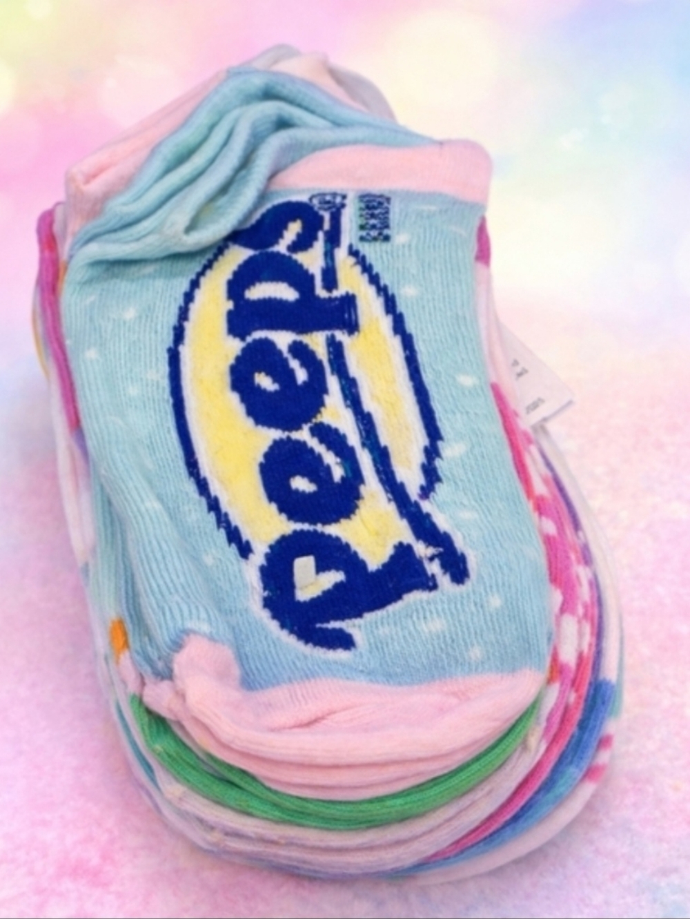 Peeps Logo Pastel Ankle Socks